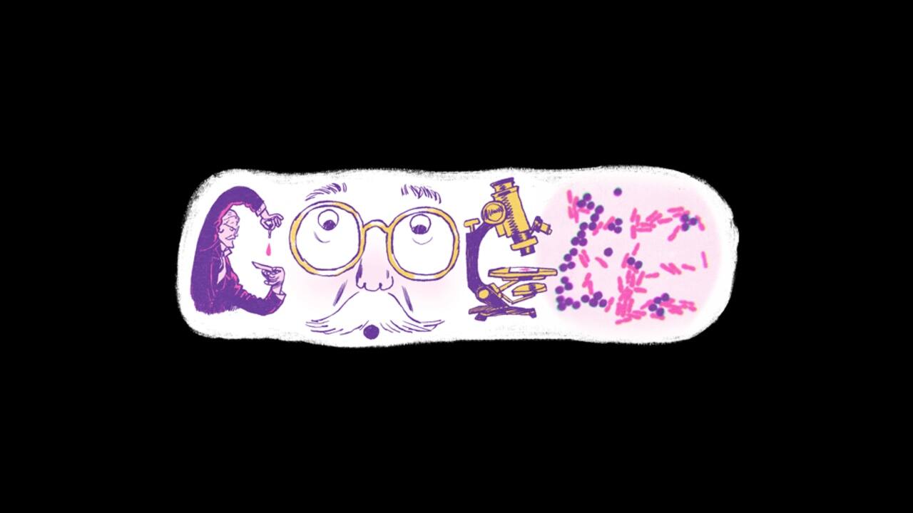 Google doodle of the day: Google celebrates Danish microbiologist Hans Christian Gram's 166th birthday