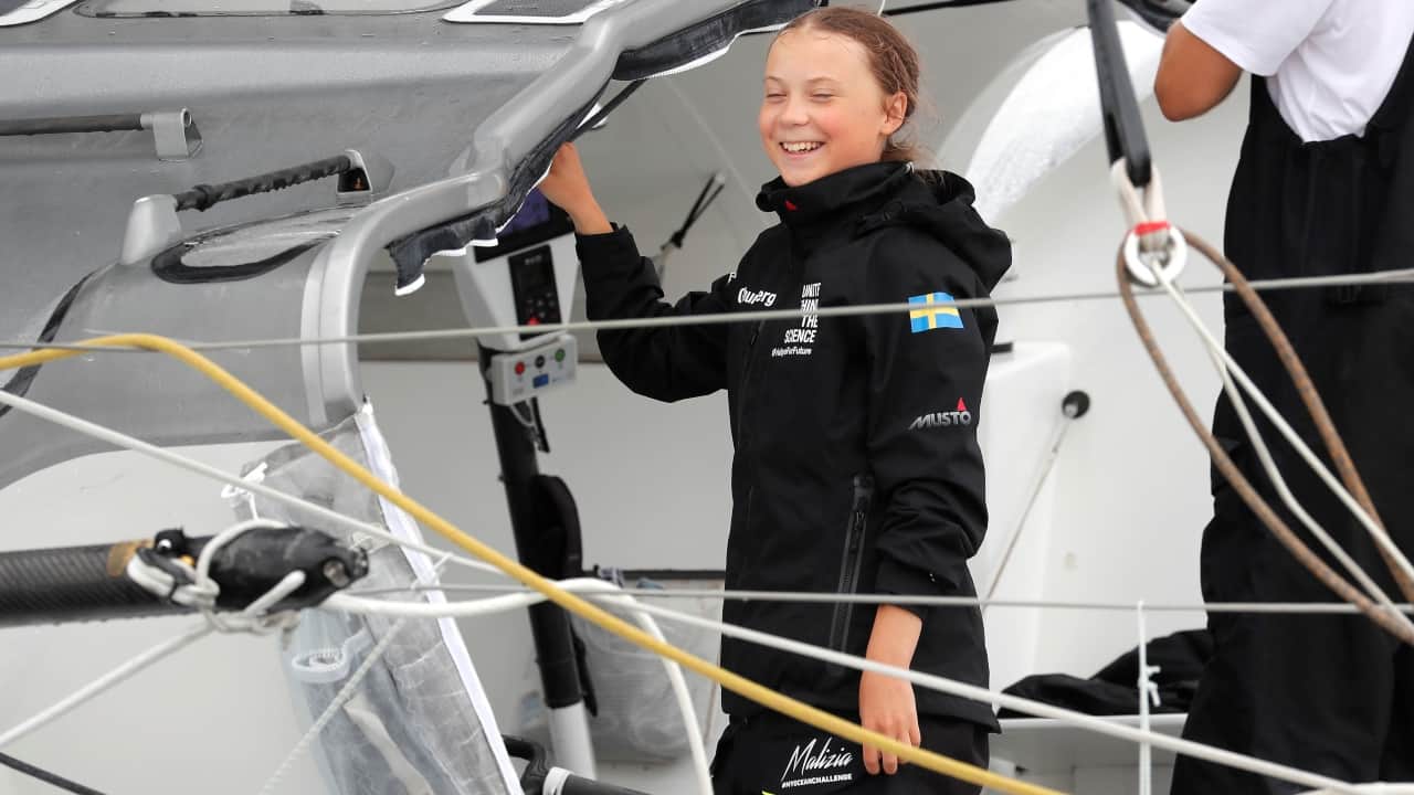 Greta Thunberg sets sail for Madrid to attend UN's climate change conference