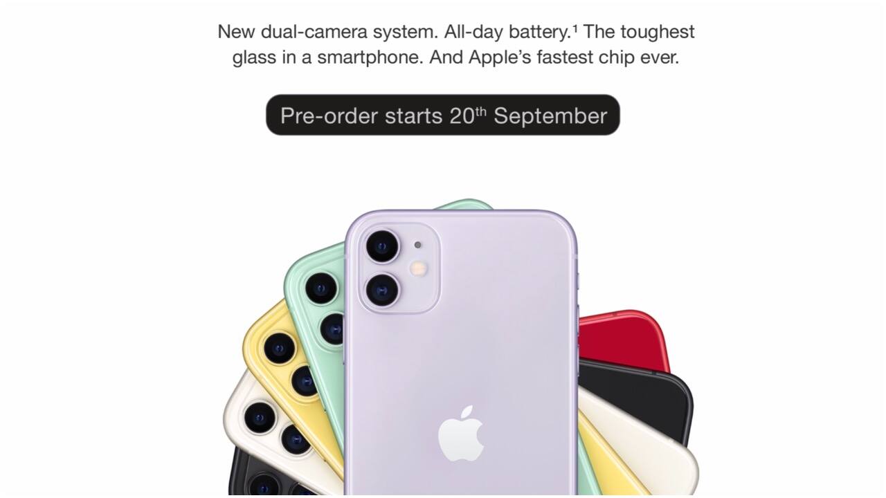 iPhone 11 preorders