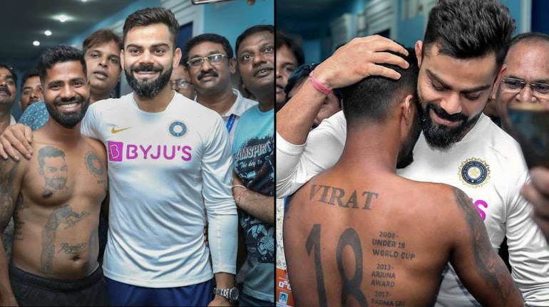 Virat Kohli Meets Fan Who Has 15 Tattoos Of The Skipper