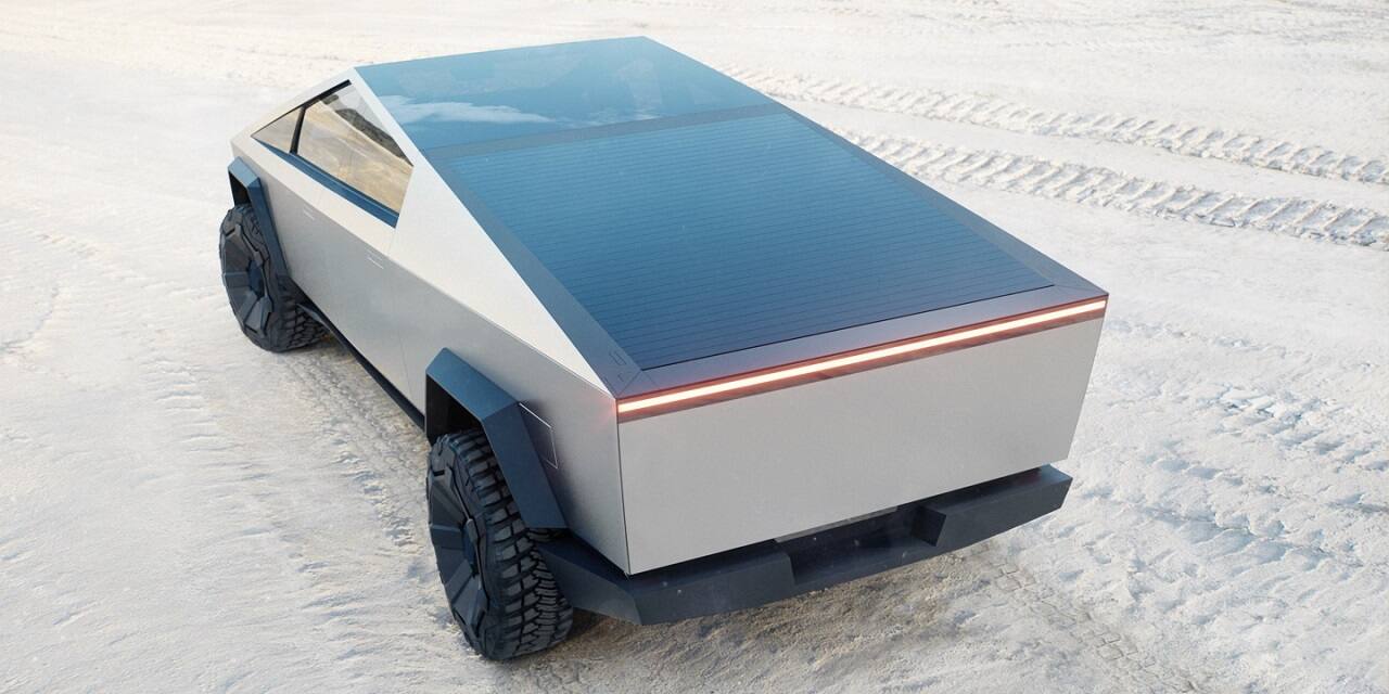 Apart from towing capacity, the Cybertruck has up to 3,500 pounds of payload capacity engineered with 100 cubic feet (2800 litres) of exterior, lockable storage. The tonneau cover opens up and the company says that it is strong enough to stand on. (Image Source: Tesla.com)