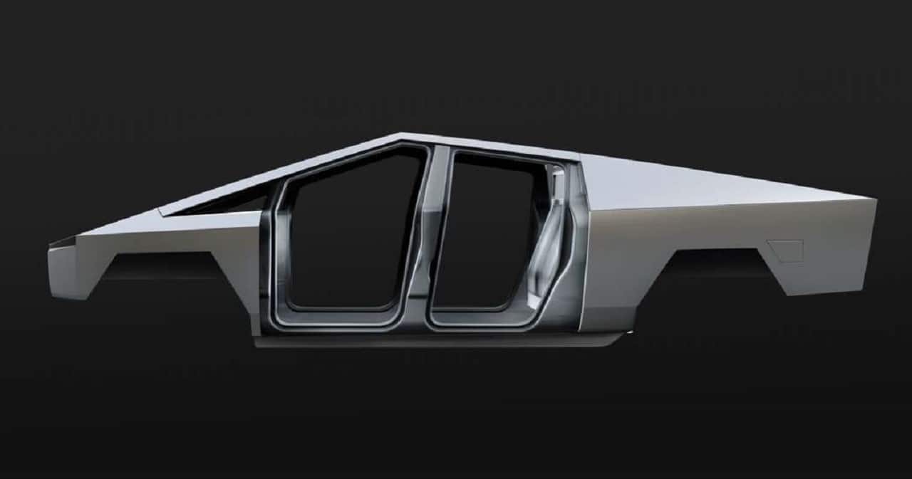 Cybertruck is built with an exterior shell that is made from Ultra-Hard 30X Cold-Rolled stainless-steel structural skin which the company says is a ‘nearly impenetrable exoskeleton’. For the windows, the company says it has used ‘Tesla Armor glass’ which is an ‘Ultra-strong glass and polymer-layered composite’ that can absorb and redirect impact force for damage tolerance. PS: The Armor Glass got shattered by a volunteer invited on stage by Elon Musk at its launch event in November. (Image Source: Tesla.com)