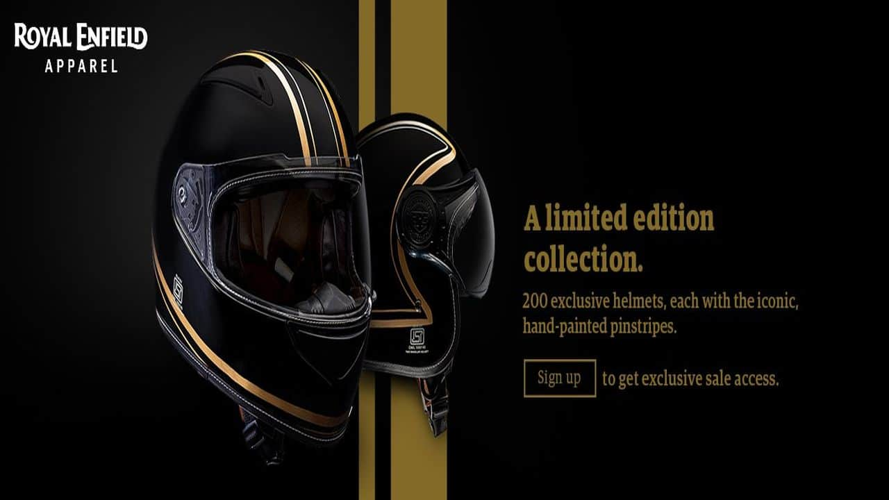 Royal enfield helmet sales limited edition