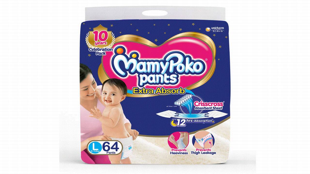 MamyPoko Pants Standard Pant Style Diapers Small (S) 64 Pieces Online in  India, Buy at Best Price from Firstcry.com - 14429216