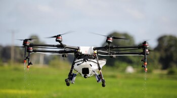 3.	A ‘smart agricopter’: Once again from the Centre for Innovation, IIT Madras, students have invented an ‘agricopter’ that identifies pest-affected crops with an imaging camera and sprays pesticide. It would certainly save farmers from the hazardous pesticides, and it also claims to be 100 times faster than manual spraying. (Image: Reuters)