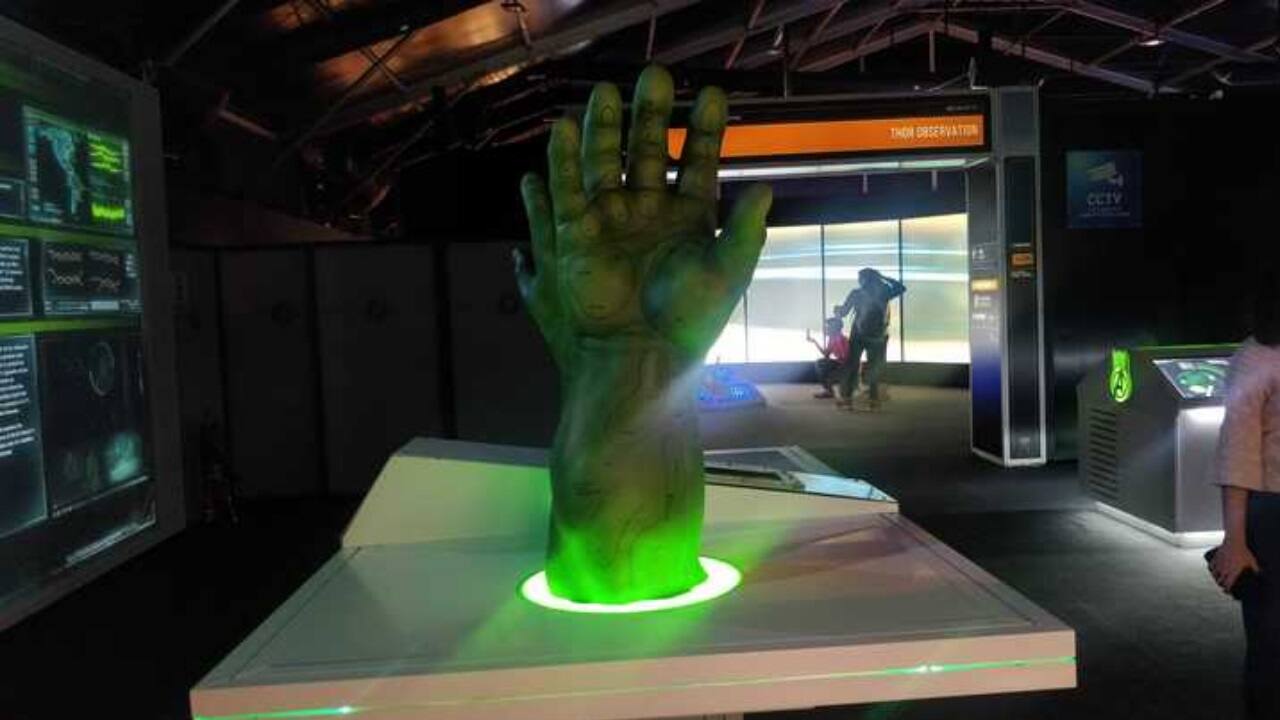 This is the real Hulk hand. As green and big as in the movie. Avengers S.T.A.T.I.O.N is a permanent feature in some cities and has enthralled school kids through educational programmes. There is also a Young Avengers Program for school students in India. Image: Moneycontrol