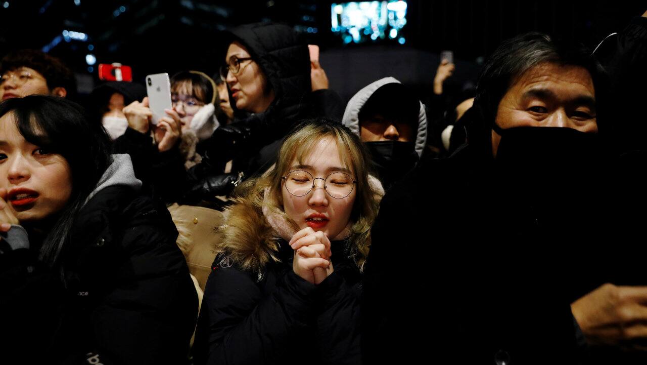People attend a ceremony to celebrate the New Year in Seoul, South Korea. (Image: Reuters) People attend a ceremony to celebrate the New Year in Seoul, South Korea. (Image: Reuters)