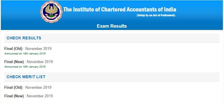 ICAI declares CA Final Exam 2019 results; check details here ...