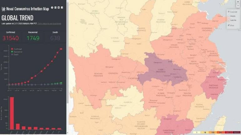 coronavirus scare this interactive online map will help you track local updates real time