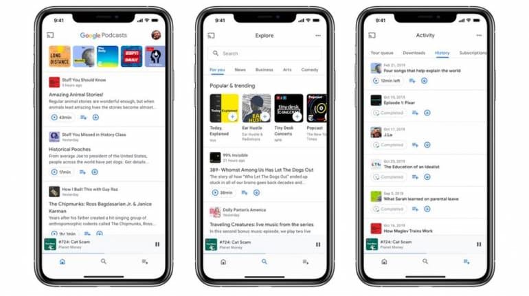 Google Podcast Debuts On IOS With A Revamped Design; Web Version Now