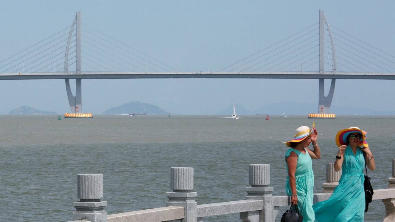 No 9| Hong Kong–Zhuhai–Macau Bridge | Construction cost: $18.8 billion. (Image: Reuters) No 9| Hong Kong–Zhuhai–Macau Bridge | Construction cost: $18.8 billion. (Image: Reuters)
