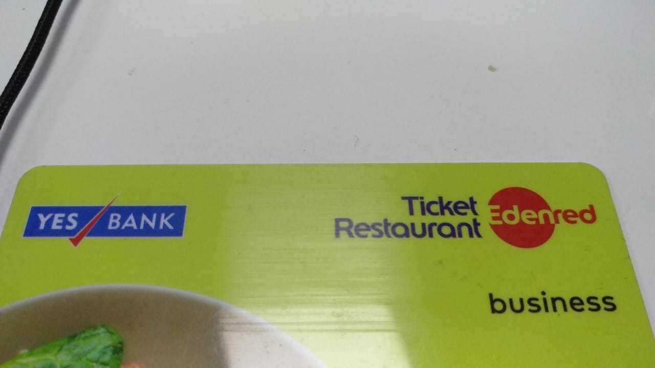 YES Bank impact Transactions on Edenred's cobranded meal card not