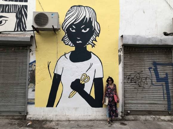 Missing Girls street art.