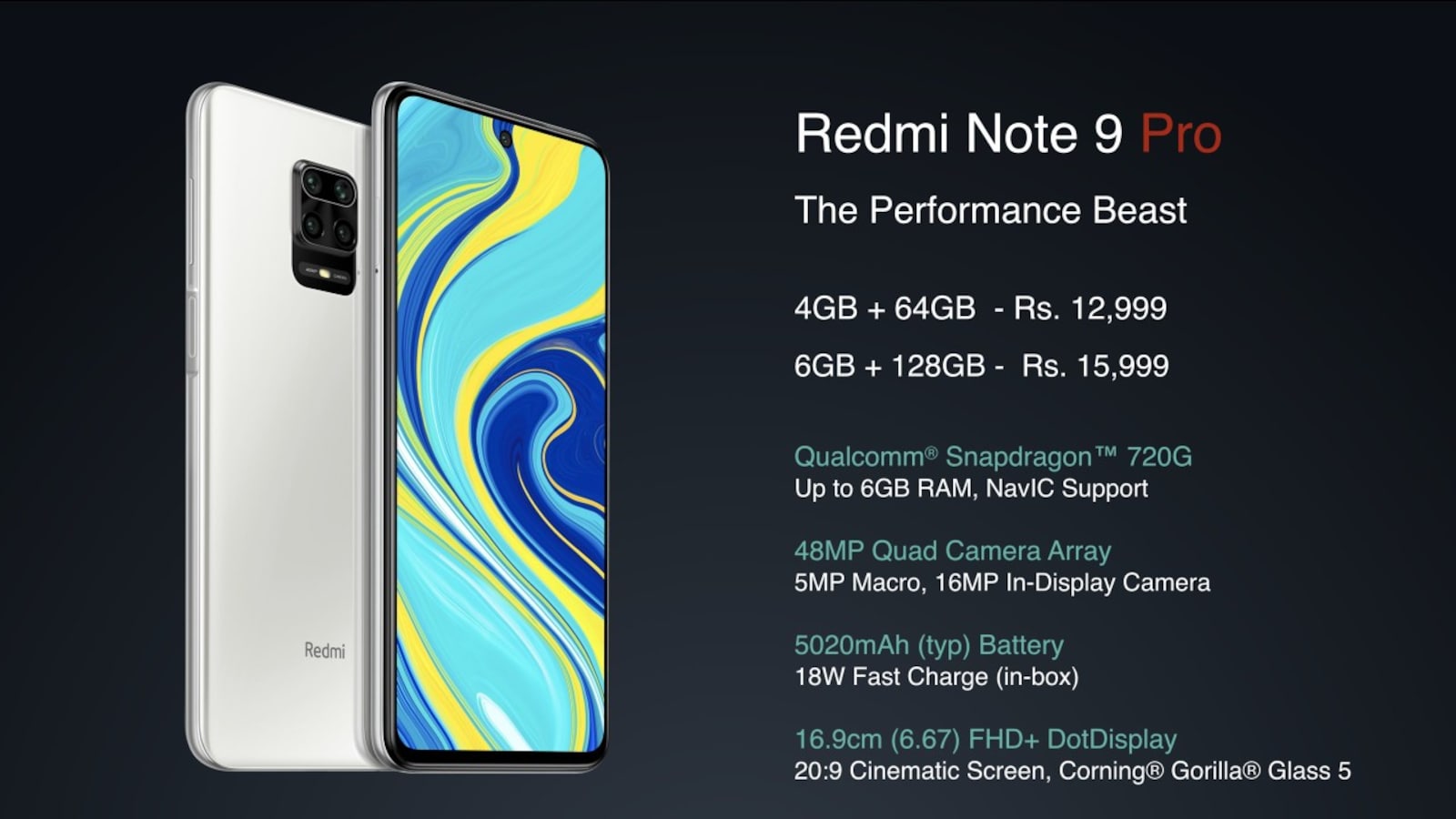 Redmi Note 9 Pro @₹12,999 - The Performance Beast