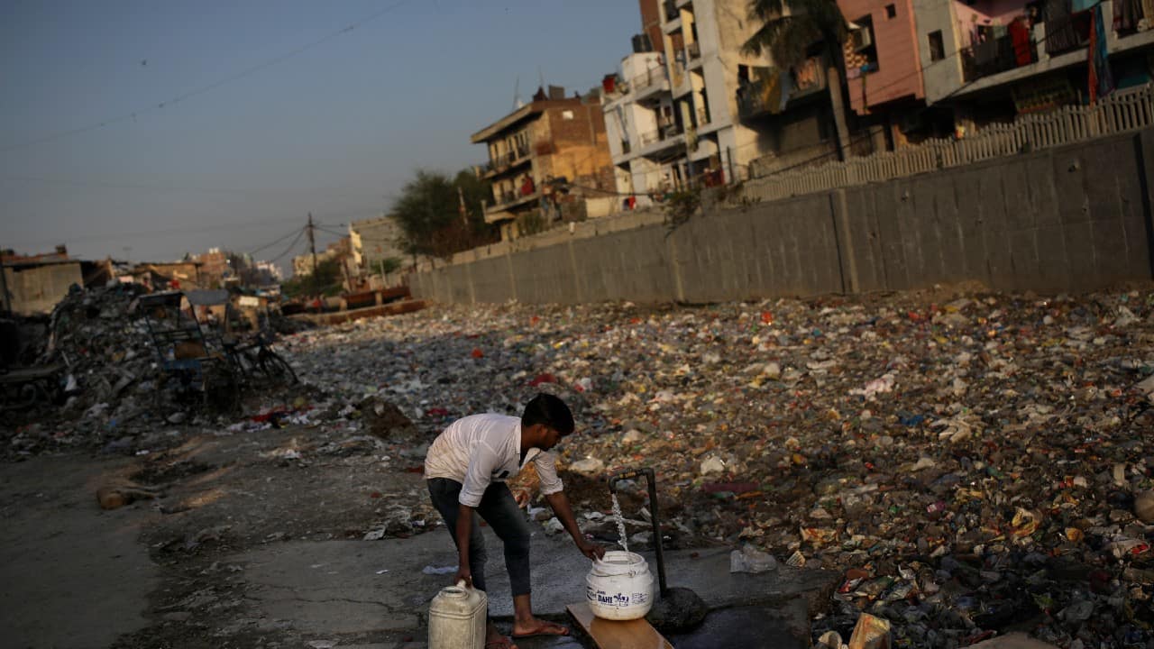 Millions of people in India don't have access to clean water. That could leave impoverished Indians at risk during the virus outbreak. (Image: AP)