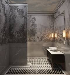 3D RENDERING OF AC HALL POWDER TOILET