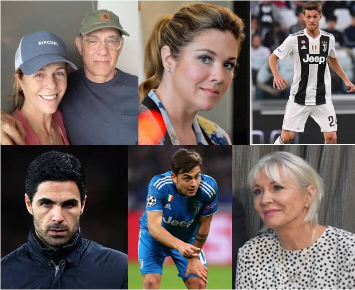 Q. Connect the following: Sophie Trudeau – first lady Canada; Tom Hanks and Rita Wilson; Daniel Rugani – from Juventus; Michael Arteta – Arsenal Manager; Paulo Dybala – Juventus player; Nadine Dorris – British health minister. Q. Connect the following: Sophie Trudeau – first lady Canada; Tom Hanks and Rita Wilson; Daniel Rugani – from Juventus; Michael Arteta – Arsenal Manager; Paulo Dybala – Juventus player; Nadine Dorris – British health minister.