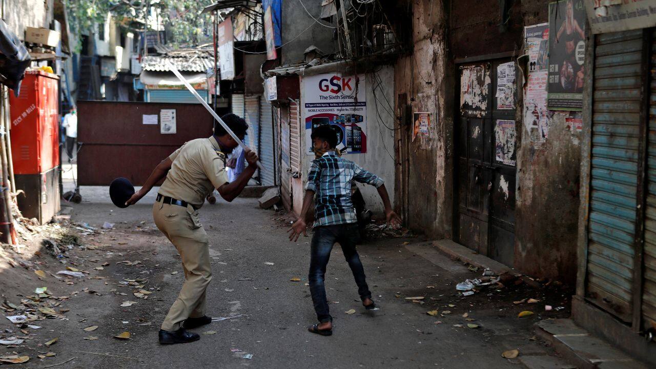 One tailor opened his small shop early in the morning, saying he wanted to make a little money before police arrived later in the day to enforce the lockdown. (Reuters)