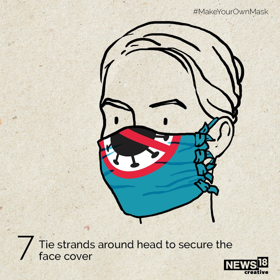 Step 5| How to make face cover from a t-shirt (Image: News18 Creative)