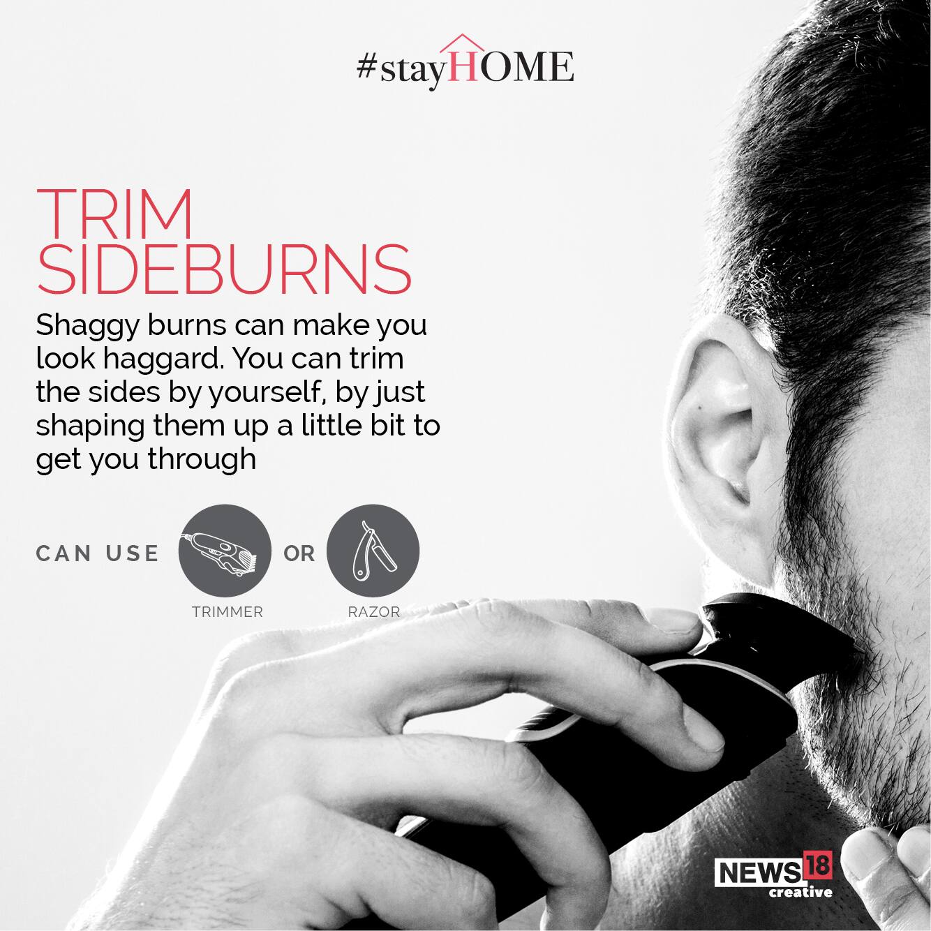 Tip 1| Trim Sideburns (Image: News18 Creative)