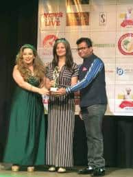 Mala getting award