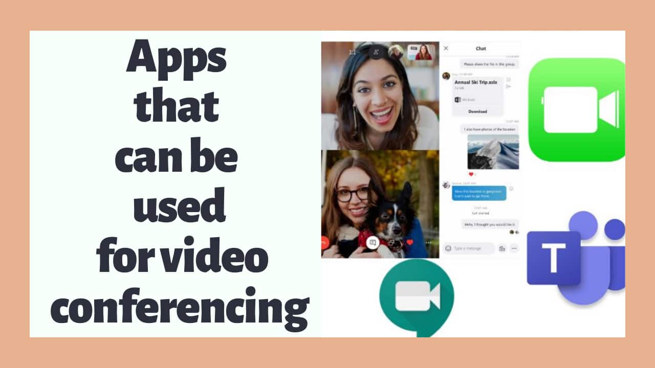 Check out a list of apps you can use for video conferencing