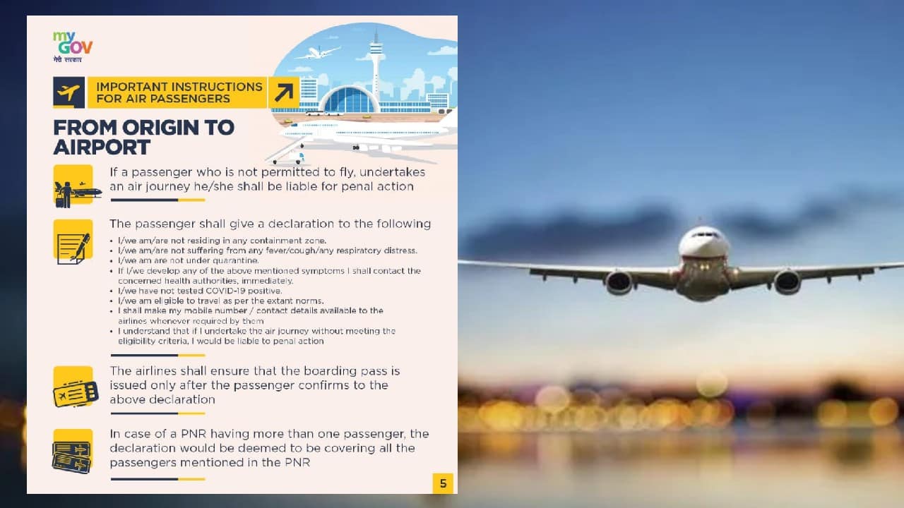 air travel to india guidelines