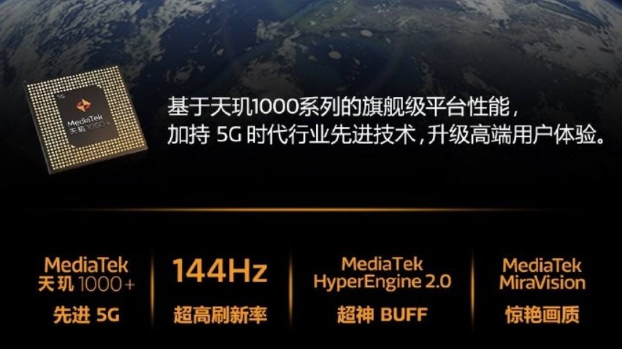 MediaTek announces Dimensity 1000+ 5G chipset with 144Hz display support
