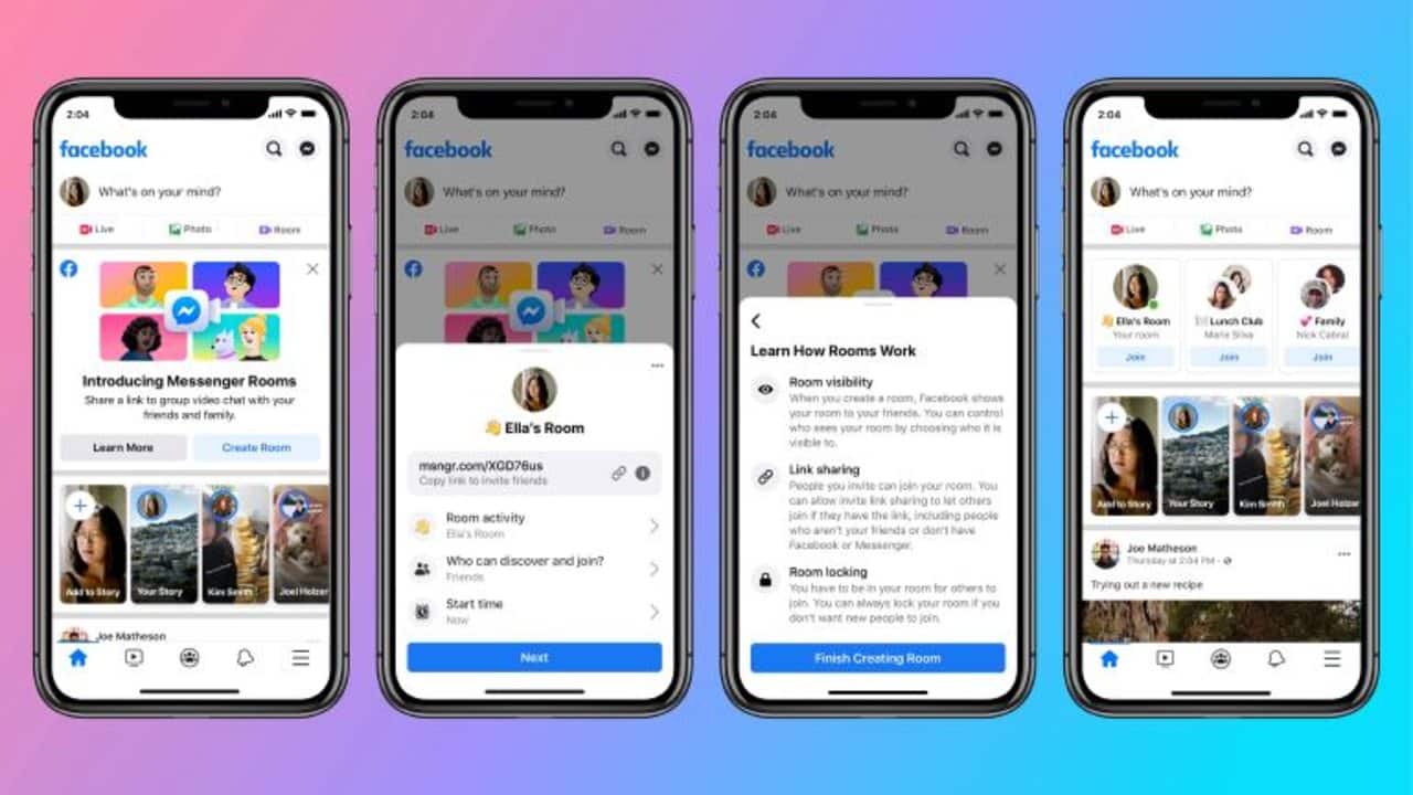 Facebook finally took the lid of Messenger Rooms, its video communication service. Messenger Rooms allows users to host video chat rooms with up to 50 people with no limited time. Messenger Rooms is free to use and has already been integrated into the Facebook and Messenger app for mobile and desktop. Users do not require a Facebook account to join video calls in Messenger Rooms. Facebook finally took the lid of Messenger Rooms, its video communication service. Messenger Rooms allows users to host video chat rooms with up to 50 people with no limited time. Messenger Rooms is free to use and has already been integrated into the Facebook and Messenger app for mobile and desktop. Users do not require a Facebook account to join video calls in Messenger Rooms.