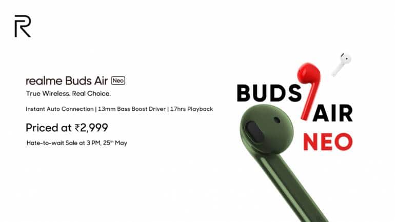 Realme Buds Air to go on sale today at 12 pm via realme.com and Flipkart;  price in India set at Rs 3,999