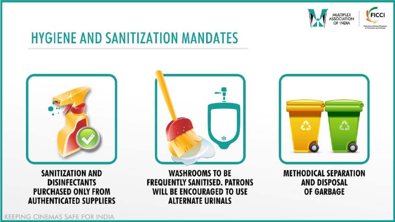 From deep cleaning of auditorium seats to more intervals between shows for intense cleaning of auditoriums will be the new normal for theatres. Image: MAI &amp; FICCI