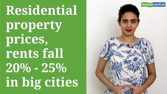 Property prices, rents fall 20%-25% in big cities