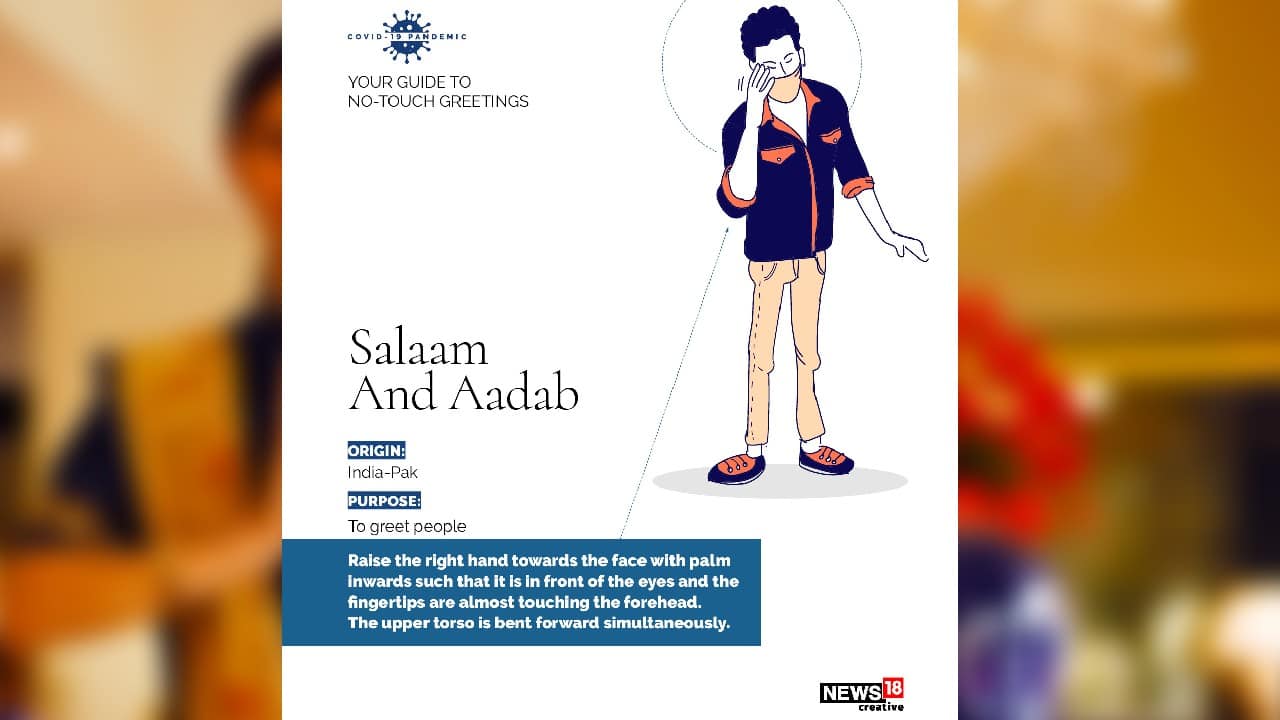 Salaam and aadab | The gesture is used to greet people. (Image: News18 Creative) Salaam and aadab | The gesture is used to greet people. (Image: News18 Creative)
