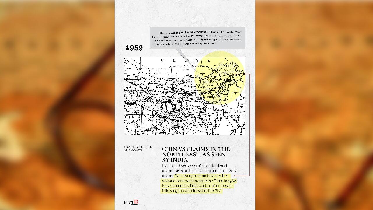 1959 | China’s claims in the northeast as seen by India (Image: News18 Creative)