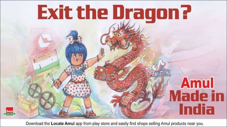 Exit the dragon: Latest Amul ad supports ban on Chinese goods ...