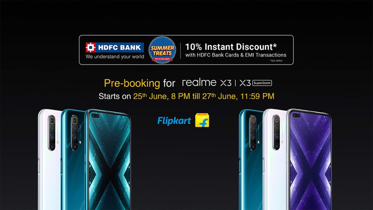 Realme launched two new smartphones in India in the form of the Realme X3 and Realme X3 SuperZoom. Both phones arrive with a Snapdragon 855+ SoC, a 64 MP quad-camera setup, dual front cameras, 120Hz display, 4200 mAh battery, and 30W Dart Charging. The Realme X3 SuperZoom is the company's first smartphone to sport a periscope camera with OIS, 5x optical zoom, and 60x hybrid zoom. The Realme X3 and Realme X3 SuperZoom is priced in India starting from Rs 24,999 and Rs 27,999, respectively. Realme also announced the Realme Buds Q TWS earbuds in India's sub-2K accessories segment. 