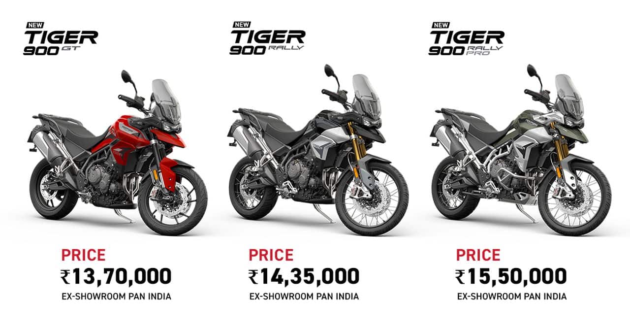 Here are the prices for all three Triumph Tiger 900s available in India. As we mentioned, bookings have been open for a while now.