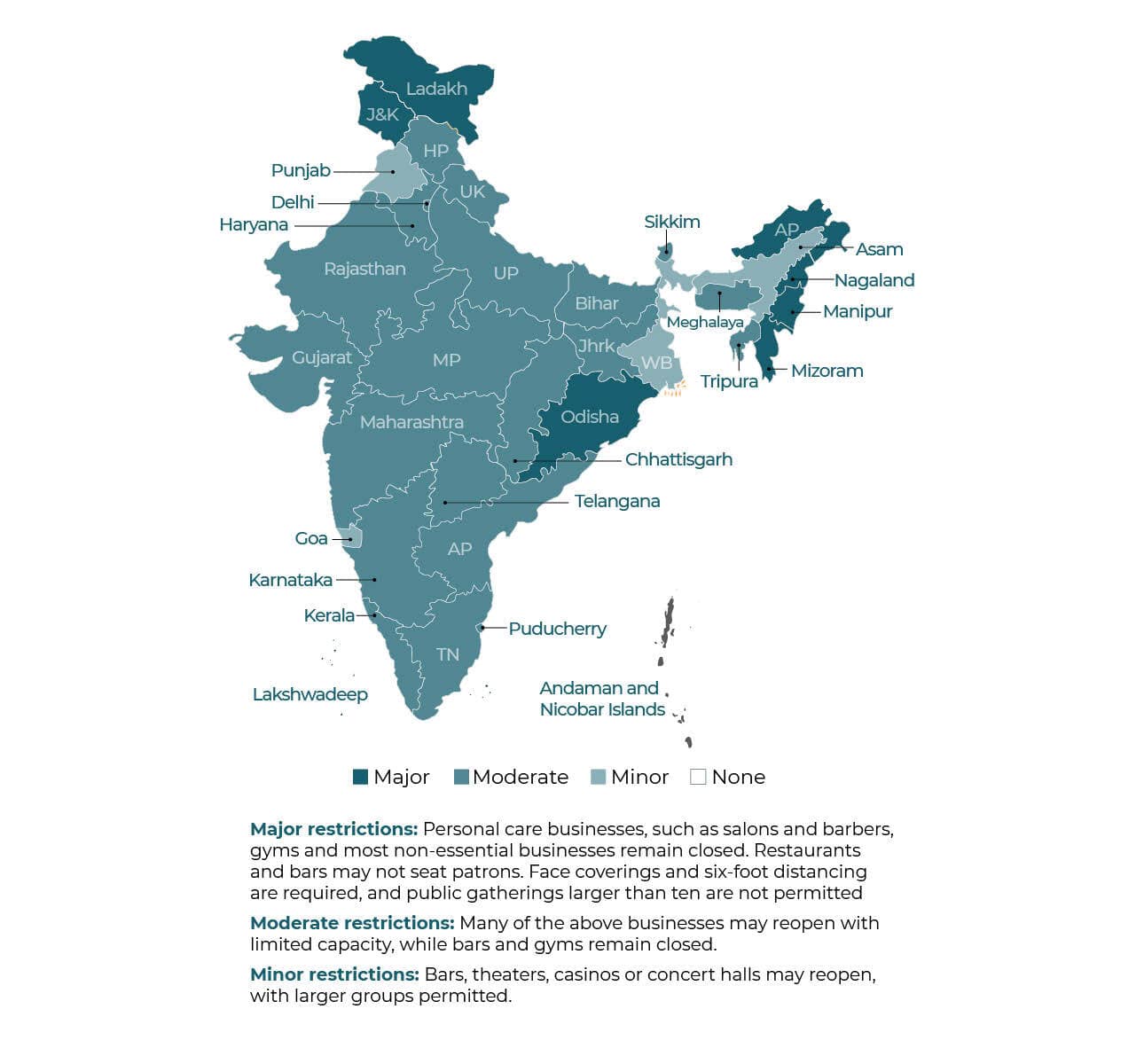 Reopening India Map Containment Zones Lockdown News State Wise