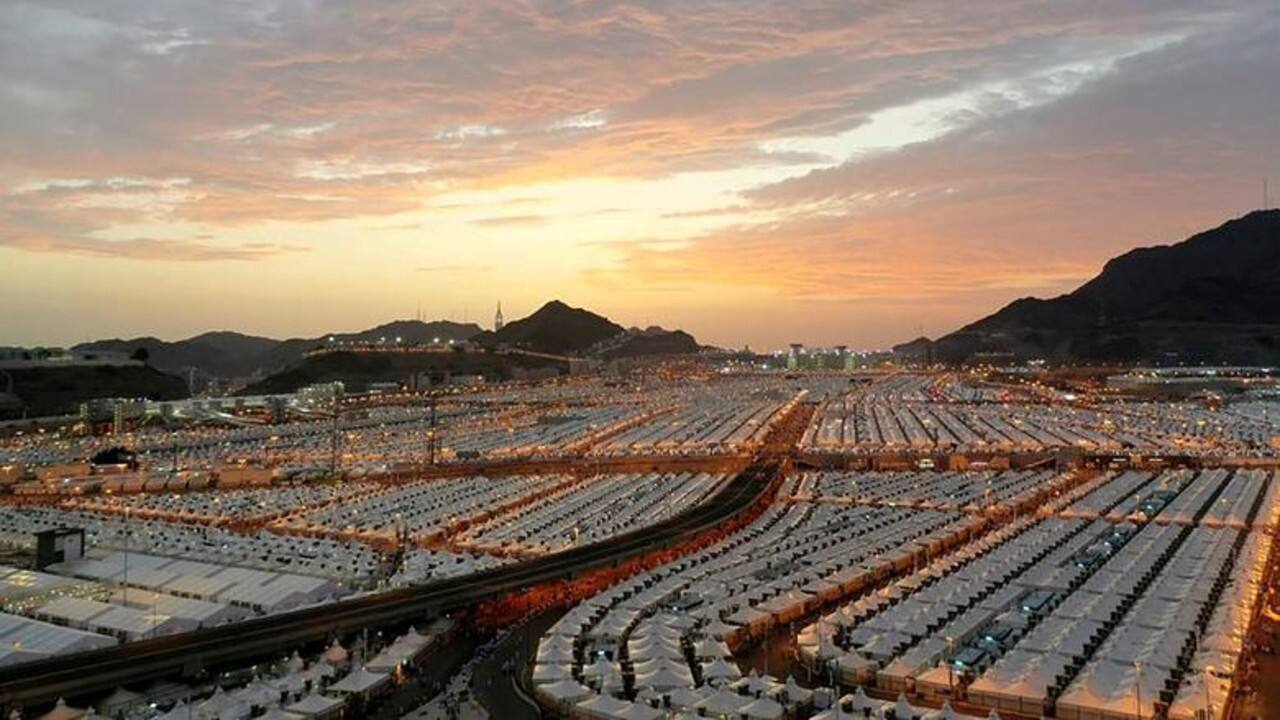 An aerial view of tents prepared for Muslim pilgrims in the holy city of Mecca, July 28. (Image: Saudi Press Agency via REUTERS)