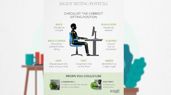 Checklist: The correct sitting position. (Image: News18 Creative)