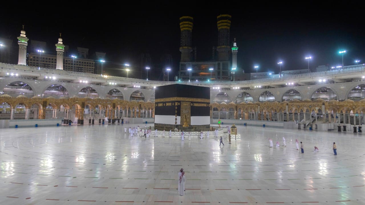 The authority is following all the precautionary measure to stem the spread of disease. It is must for pilgrims to wear face masks and will only be able to drink holy water from the Zamzam well in Mecca that has been prepackaged in plastic bottles. A small number of pilgrims circumambulate the Kaaba, the square structure in the Great Mosque, toward which believers turn when praying, in Mecca, Saudi Arabia, July 26. (Saudi Ministry of Media via AP)