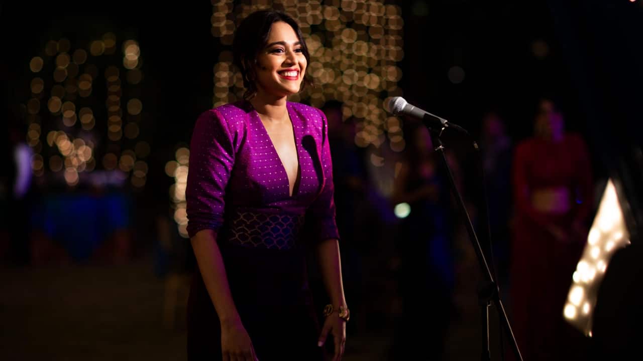 Bhaag Beanie Bhaag, which was earlier titled Messy, features Swara Bhasker, Ravi Patel, Dolly Singh and Varun Thakur. Image: Netflix Bhaag Beanie Bhaag, which was earlier titled Messy, features Swara Bhasker, Ravi Patel, Dolly Singh and Varun Thakur. Image: Netflix
