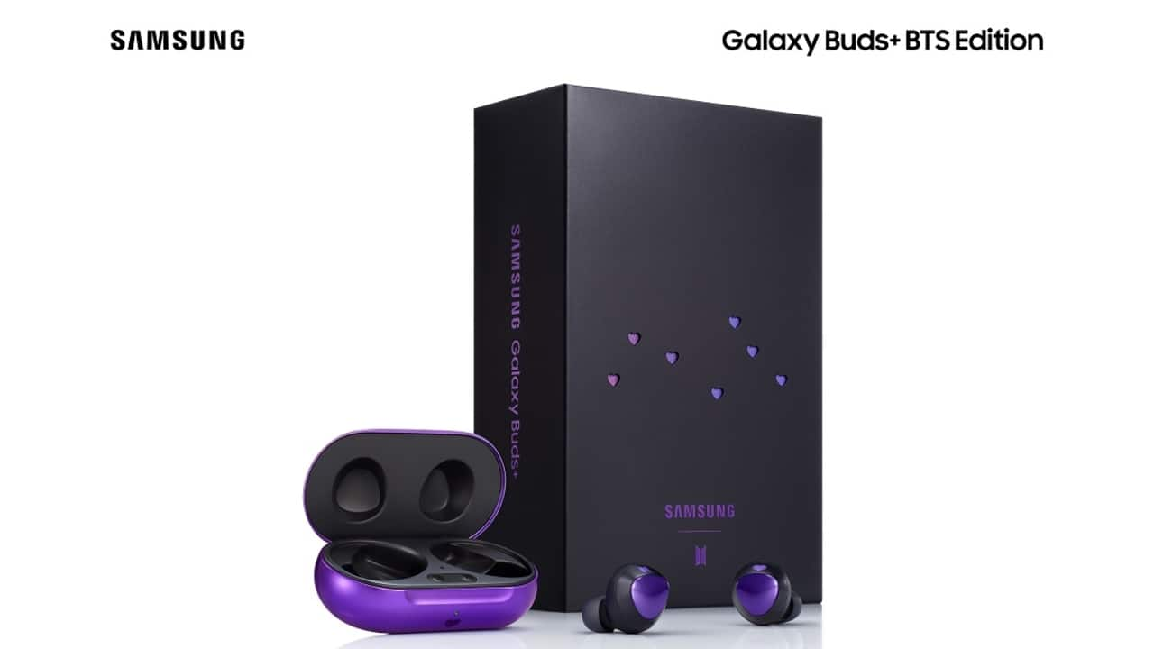 Samsung Galaxy S20+ BTS Edition and Galaxy Buds+ BTS Edition