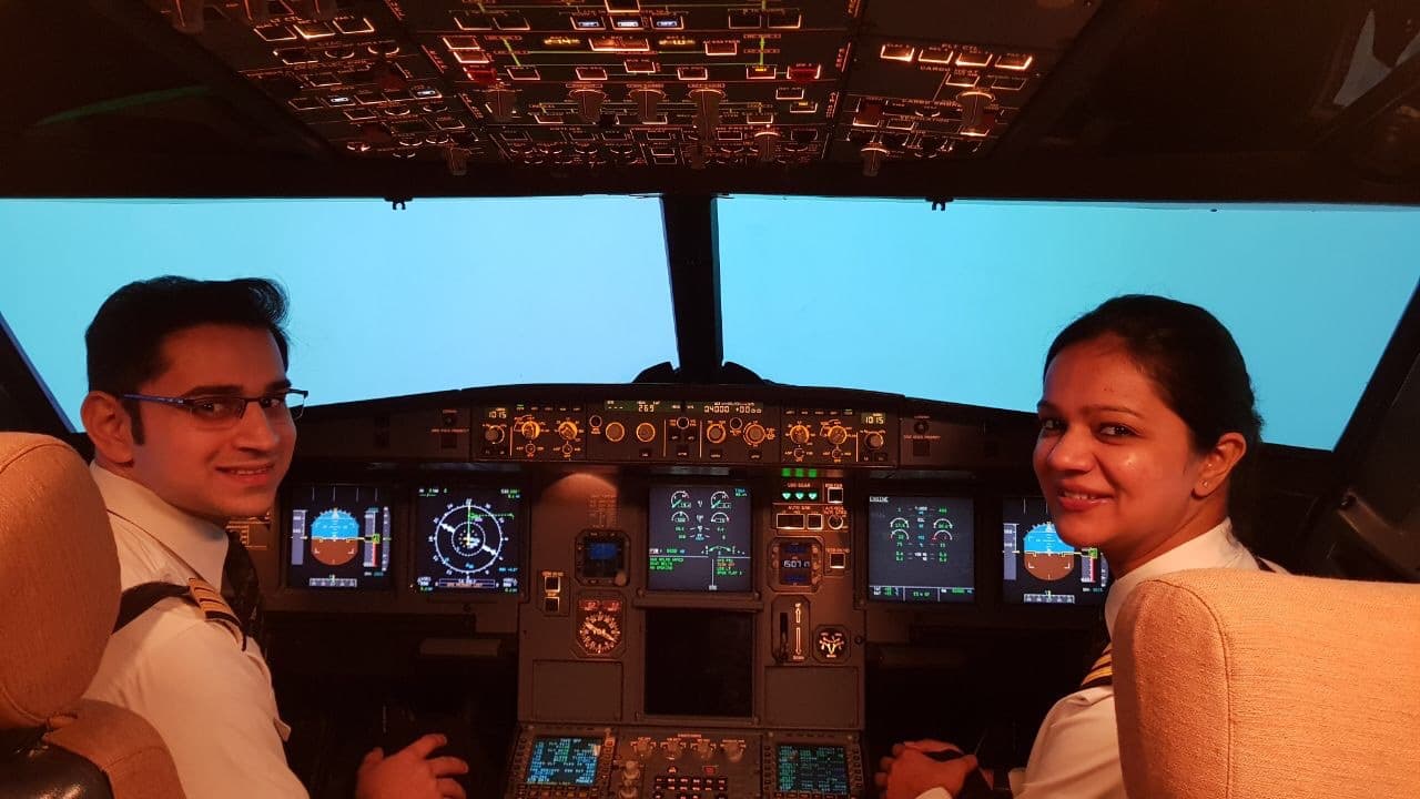 "We each have flown about 11,000 hours. Had our bases in Thiruvananthapuram, Mumbai and Delhi. For four years we flew the Dreamliner, and now fly Airbus A320 and have been part of the Vande Bharat Mission," says Bhanot. "We each have flown about 11,000 hours. Had our bases in Thiruvananthapuram, Mumbai and Delhi. For four years we flew the Dreamliner, and now fly Airbus A320 and have been part of the Vande Bharat Mission," says Bhanot.