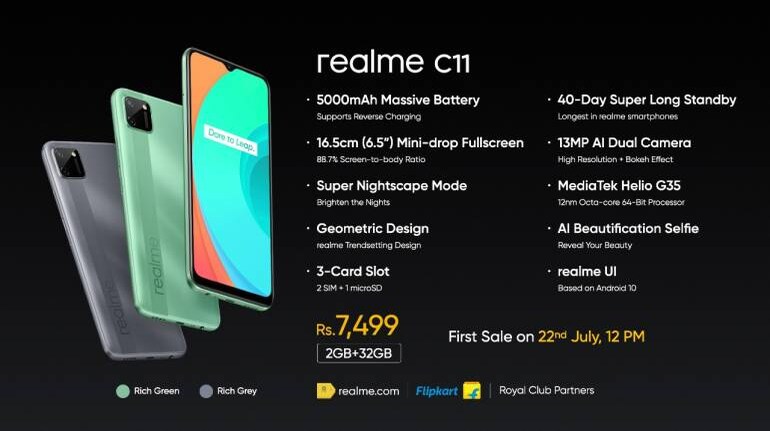 Настройки телефона realme c11