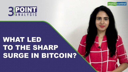 What led to the sharp surge in Bitcoin?
