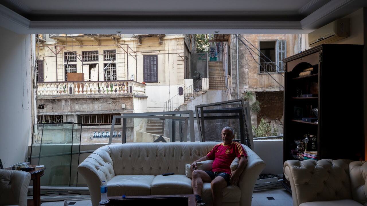 In pics Beirut's residents left with unfit homes to live in after