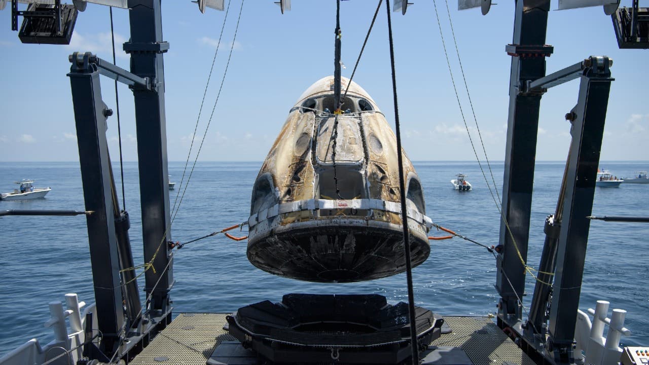 In pics | SpaceX Dragon Capsule carrying two NASA astronauts makes ...