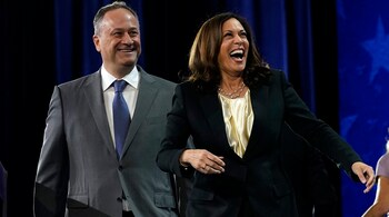 Kamala Harris and her husband Doug Emhoff