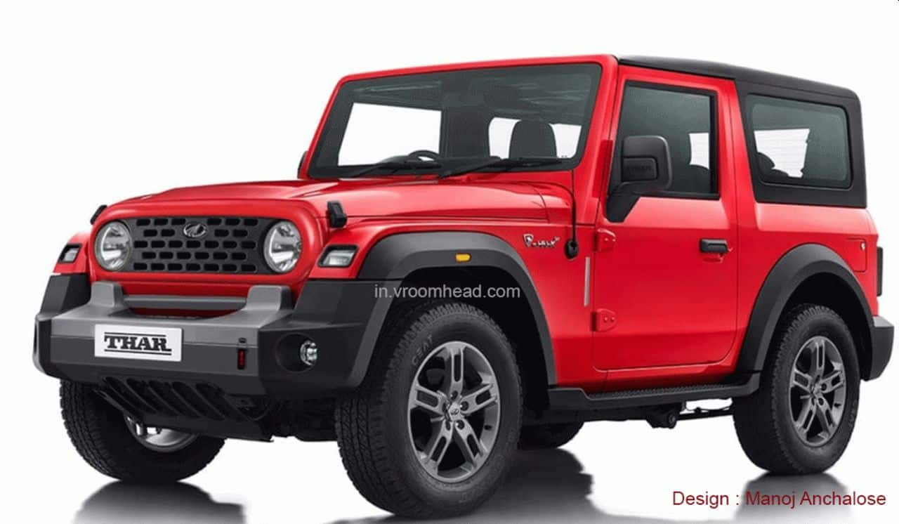 Mahindra Thar grille 2